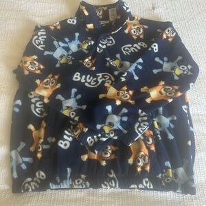 Bluey Fleece Pullover for Adults size M